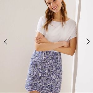 LOFT 2P women’s blue skirt.